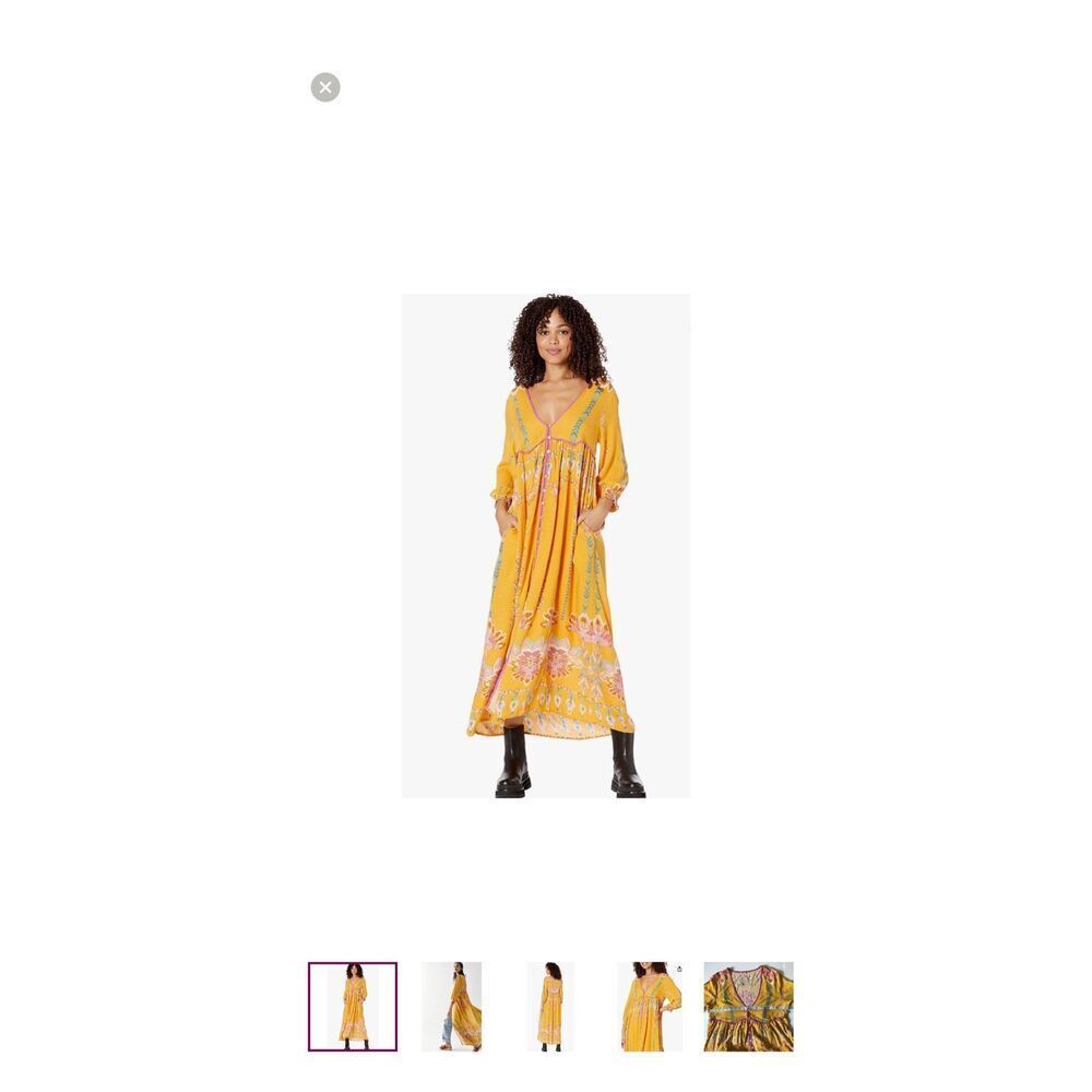 This is a Free People Foley Maxi Dress in the Daylight Combo colorway sold at re